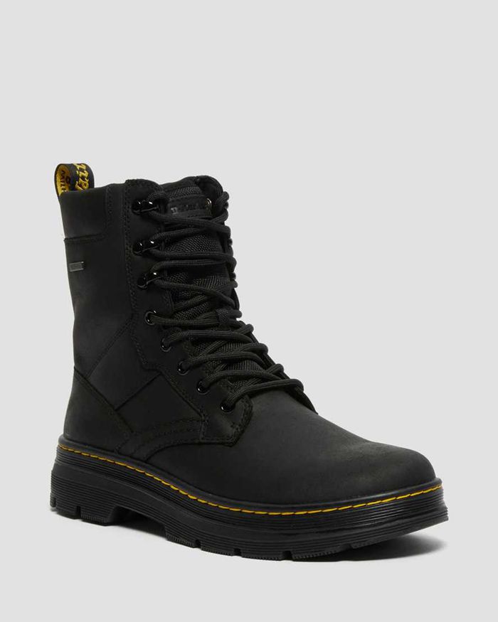 Dr Martens Støvletter Dame Svart Iowa Waterproof Poly 9530JUZNH